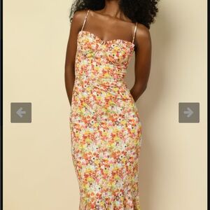 Hutch Floral Midi Dress - Multicolor